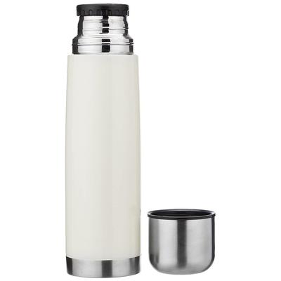 Stainless Steel Insulated 24 Hours Hot or Cold Bottle Thermos Flask, 1000 Ml, Off White