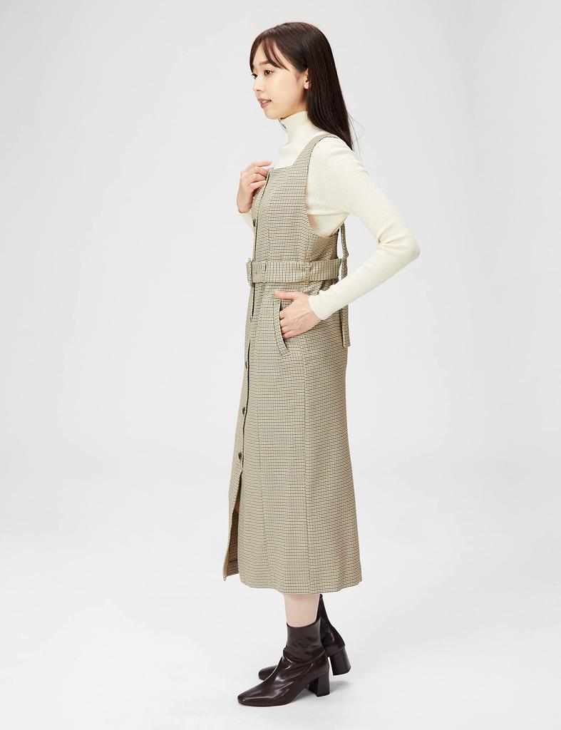 Lily Brown Straight Silhouette Jumper Skirt LWFO224057 Women's BEG 0