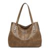 Retro High-Capacity Women's Soft Shoulder Tote Bag