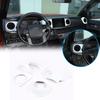 White Center Console AC Air Vent Trim Cover For Toyota Tacoma 2016-