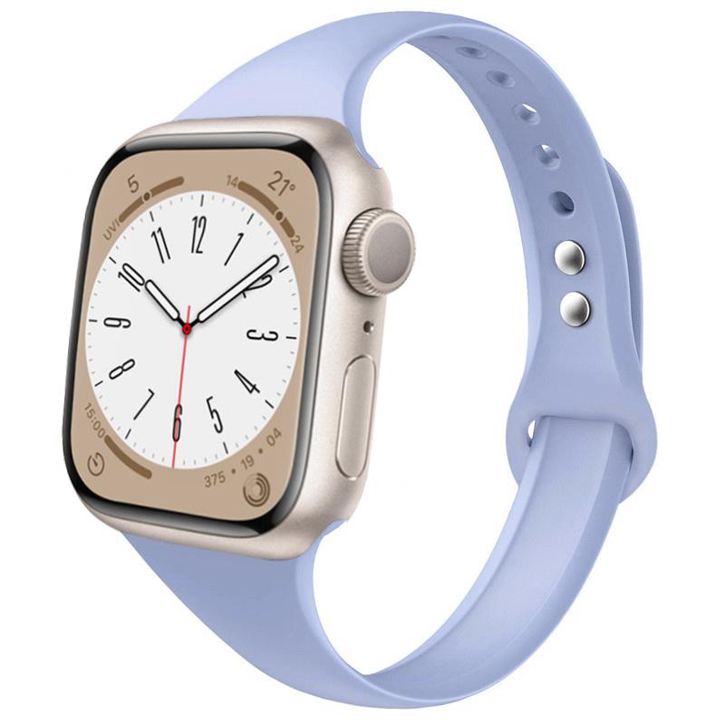 Slim strap for Apple watch ultra 2 3 band 49mm 46mm 44mm 41mm 45mm correa Silicone bracelet iWatch series 11 8 7 3 9 10 SE 40mm