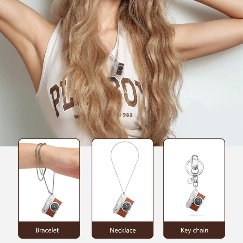 Compact Vintage Digital Camera For Travel 1080P 30FPS Recording Lightweight Design Built In 180mAh Battery Easy Operation