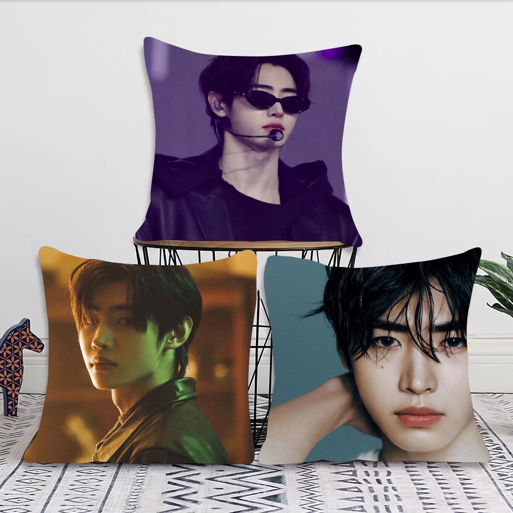 Park Sunghoon Cantante Pop Federa Quadrata Camera da Letto Divano Cuscino Comfort per il Tempo Libero Auto Soggiorno Decorazione per la Casa 40X40