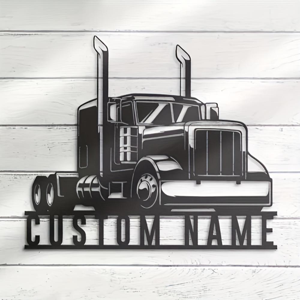 Vintage Truck Metal Sign Handmade Custom Wall Decor