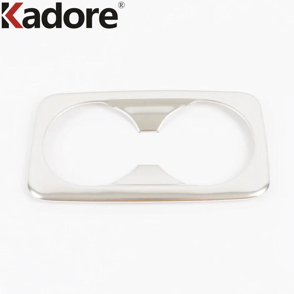 Car Rear Seat Water Cup Holder Frame Cover Trim For Kia Cerato Forte K3    Stainless Steel Interior Accessories