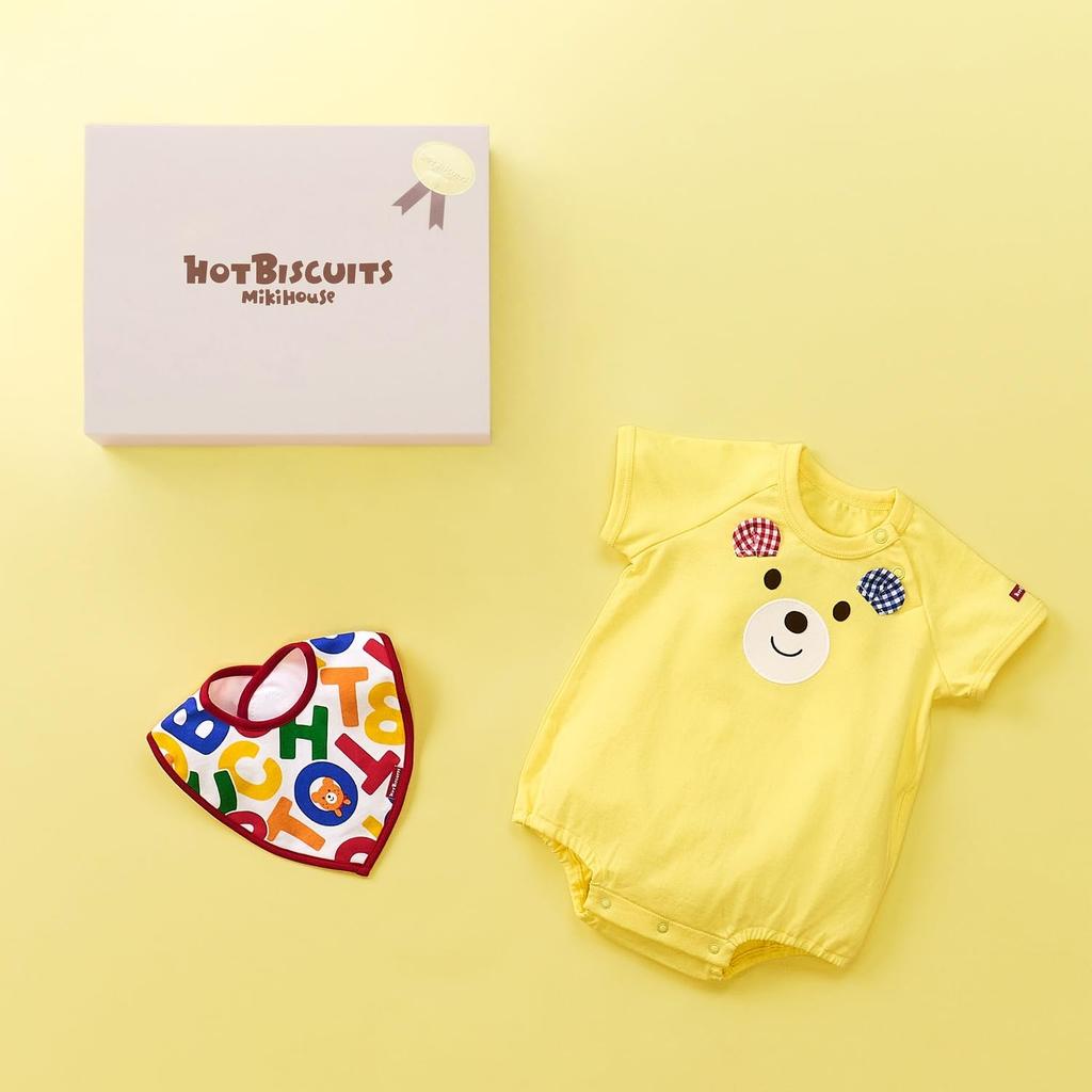 House Hot Body Shirt Gift Set Boys Girls Baby Kids Clothing Yellow 80cm [Miki Biscuits] [Box Included] Children's 74-9932-143