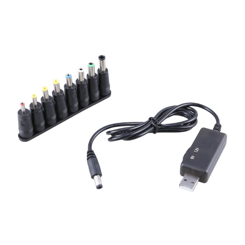 

USB DC5V до 12V 9V Кабель живлення USB до DC-роз єму Провід USB-підсилювач Живлення для роутера 2.1x5.5мм 8 DC-адаптерів