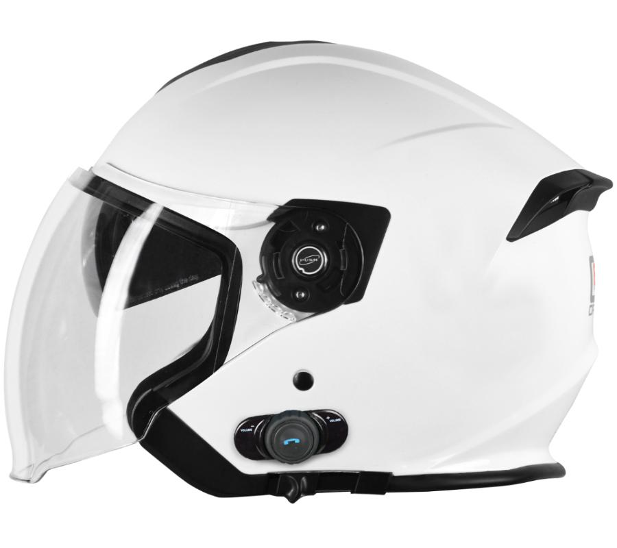 Kask Origine Palio 2.0 + Bt Solid White Gloss Xl