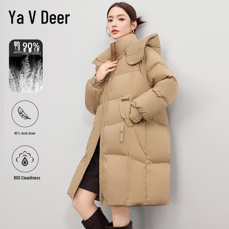 Yalu Women s Mid-length Duck Down Winter Jacket L