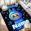Custom Name Personalized Labubu Print Carpet, Versatile Home Decor Rug, for Playroom, Apartment, Balcony, Entryway, Hallway Gift