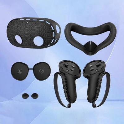 Pokrowiec Ochronny Uchwyty Kontrolera Osłona Muszli VR Silikonowe Etui VR Osłona Twarzy Osłona Soczewek do Akcesoriów Meta Quest 3S