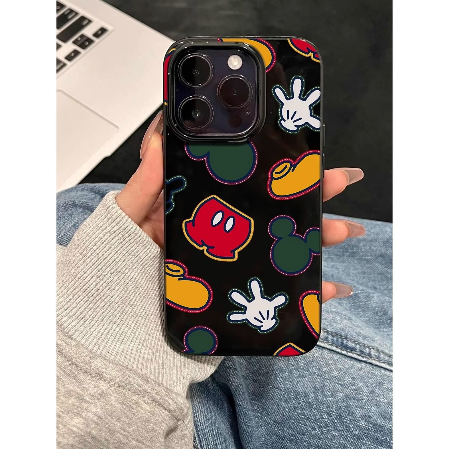 

Mickey Back Illustration for IPhone15promax for Apple 14 Mobile Phone Case 11 New Model 15pro Cute 12 For Apple 7/For Apple 8