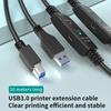 10m USB3.0 Male to Square USB Type-B Male Printer Cable PVC Printing Connection Cord