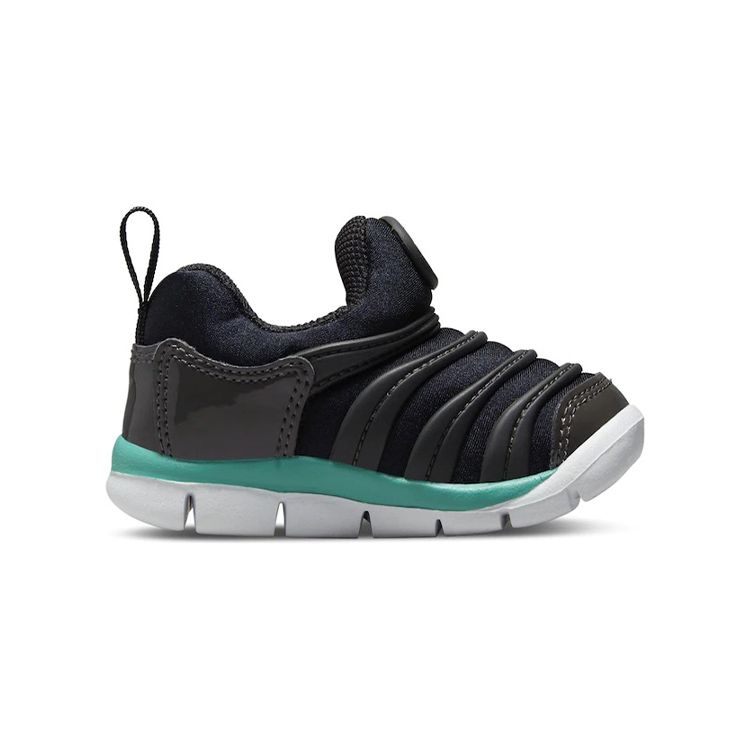 Nike Dynamo Free Caterpillar Synthetic Leather Low Top Walker Shoes Baby Shoes Black Blue 343938-029