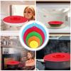 5 Stück Silikondeckel 4/6/8/10/12 Zoll Hitzebeständig Lebensmittel Saugdeckel Sicher Mikrowellen Spritzschutz Wiederverwendbare Schüssel Tasse Topf Abdeckung