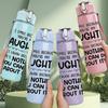 1PC I Once Raised A Daughter Quote Art 750ml Color Plastic Sports Water Bottle Leakproof Flip Straw Lid Suitable for Sports Office Home Use