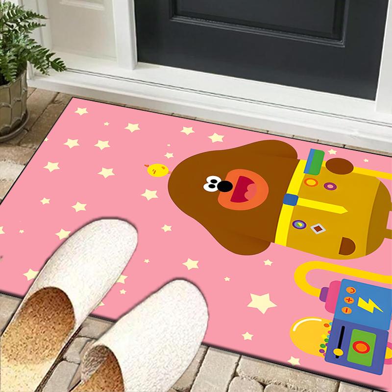 Cute Du-ggee Adventure Office Rug Chair Mat, Game Carpet, Suitable for Front Door, Bedroom, Living Room, Desk, Holiday Gift