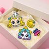 Catch! Teenieping Glass Art Suncatcher ( Hachuping, Bitnapping, Bbanzzakping, AuroraPing, PrincePing, and ChorongPing) 7 Options