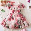 Vestito da Principessa Estivo per Bambine con Tessuto in Chiffon per Bambine Piccole