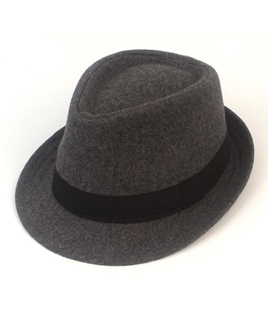 Yunibeosyeolkemiseuteuli Bu Gray Wool Short Fedora