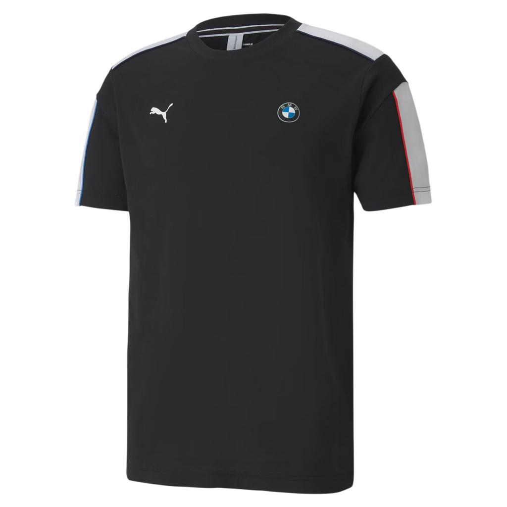 Puma X BMW Motorsport T7 Fashion Color Block Round Neck Short Sleeve Racing T-Shirt Men Tops 597993-01