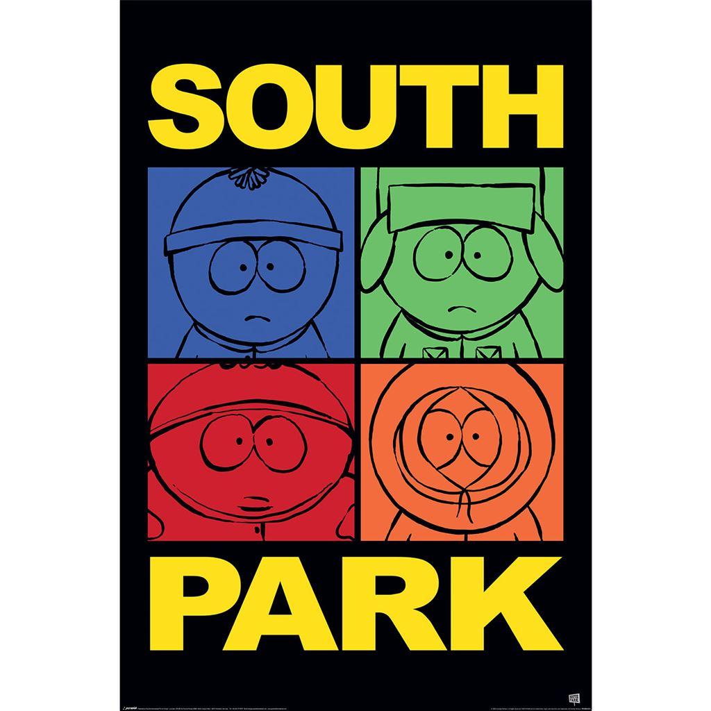 South Park Colour Block Poster