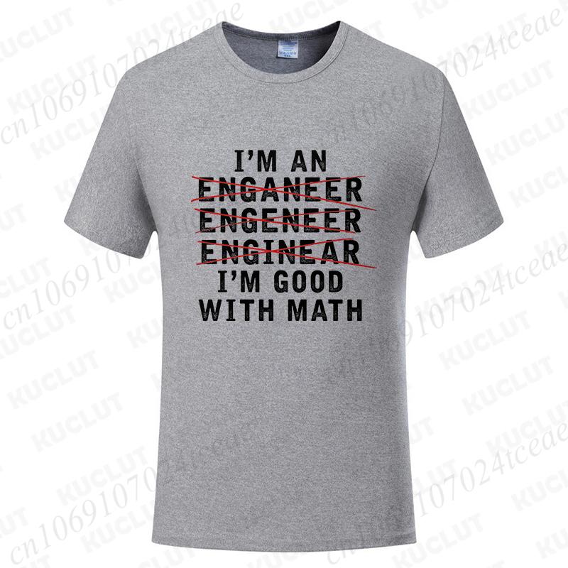 Vertrau mir ich bin ein Ingenieur Design T-Shirts für Männer Lustige Geek Buchstaben T-Shirts Programmierer Streetwear Lässig Kurzarm O-Ausschnitt T-Shirt