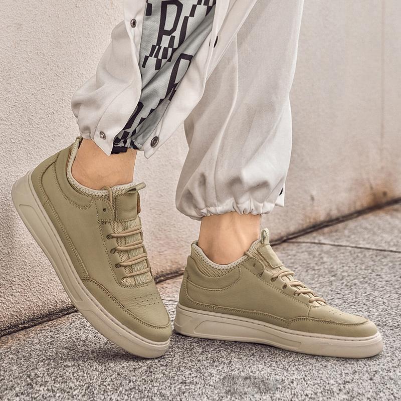 Fashion Genuine leather casual men's shoes Trendy and versatile minimalist design daily high-quality Outdoor leisure sports Black shoes