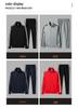 Men's Casual Sports Suit: Spring/Autumn Long-Sleeve Cardigan & Three-Bar Loose Two-Piece College Style