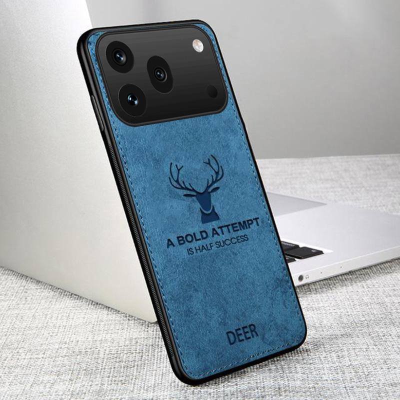 For Honor X9C X9D X7D X7C Case Luxuy Brand Cloth Texture Deer Fabric Jeans Elk Cover for Honor 600 600 Pro Phone Casing