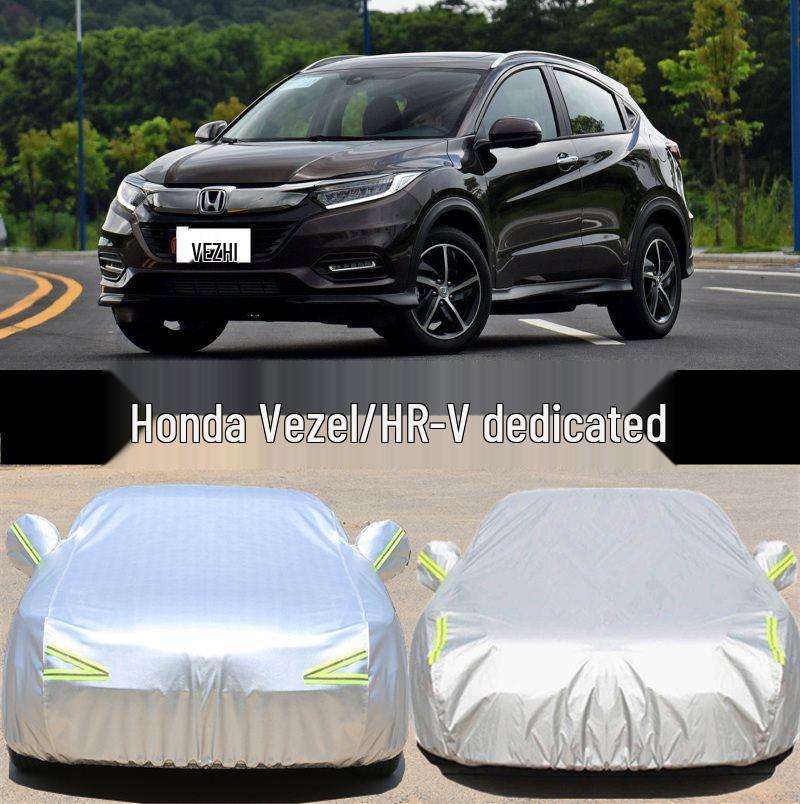 

Чехол для автомобиля GAC Honda Vezel: Солнцезащитный, Непромокаемый, Теплоизоляционный Солнцезащитный козырек из ткани Оксфорд для внедорожника. Vezel [Nano Oxford] Upgraded Enhanced