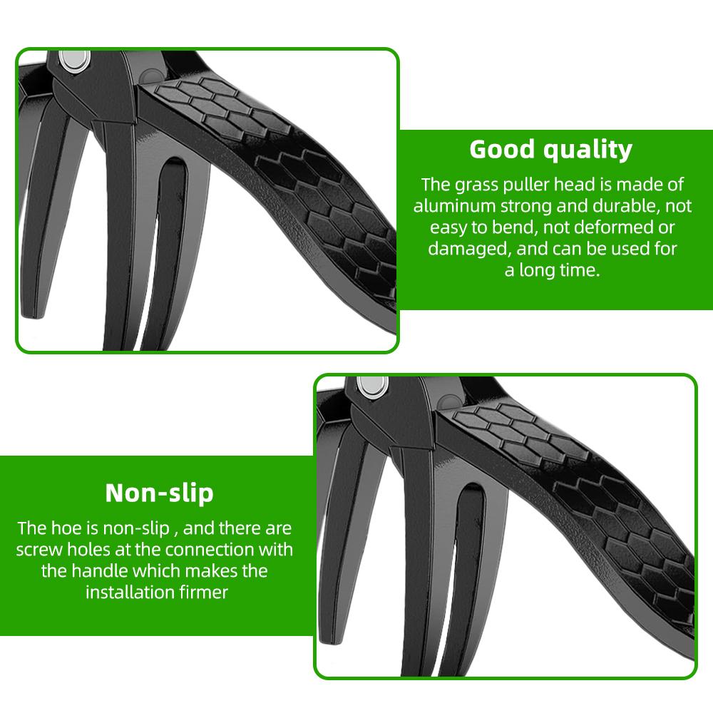 Extractor de buruieni cu gheare, unealtă, cap de plivit din aliaj de aluminiu, de schimb, pedala de picior pentru grădină, lopată pentru săpat iarbă, îndepărtător de rădăcini