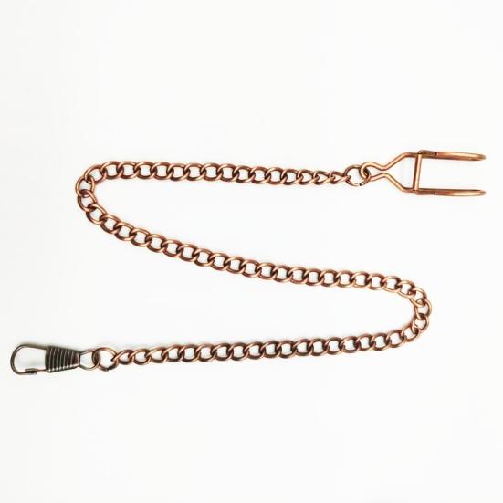 2Pcs Men Pocket Watch Chain Heavy Duty Lightweight Vintage Alloy Clip-on Pocket Watch Chain Fashion Jewelry Replacement Accessory