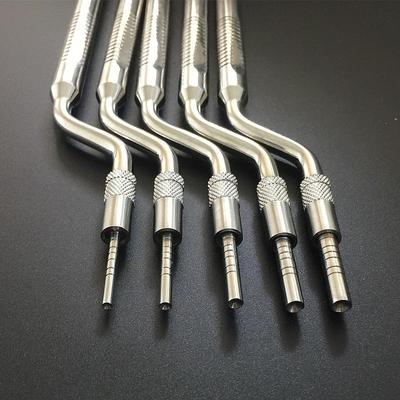 Strumenti osteotomici per impianti dentali da 5 pezzi Strumento per l'estrazione dei denti dentali Sollevamento del seno mascellare Piegato dritto
