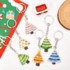 Cute Christmas Keychain Student Christmas Tree Bag Decorative Pendant Cartoon Christmas Keychain Pendant Gift