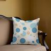 Ocean Dot Square Jacquard Pillow Cover for Sofa Office Waist Cushion Cover Home Decorative Pillowcase