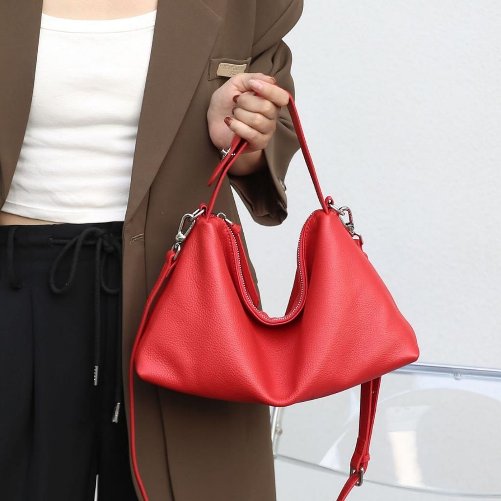 Cowhide Women's Shoulder Crossbody Large Capacity Bag Soft Leather