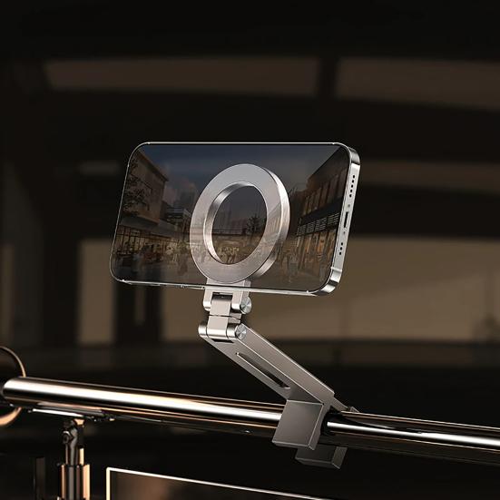 Magnetic Airplane Phone Rotation Adjustable Cellphone Holder 360° Mount Foldable Travel Stand