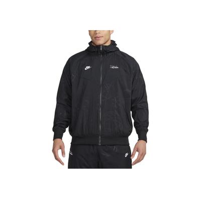 Sportswear Windrunner Sweat-Wicking Comfortable Hooded Jacket Men Jackets Black HF7820-010