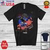 US Flag Eagle On Pickup Truck; 4th Of July Custom Name Patriotic Driver T-Shirt Unisex T-Shirt