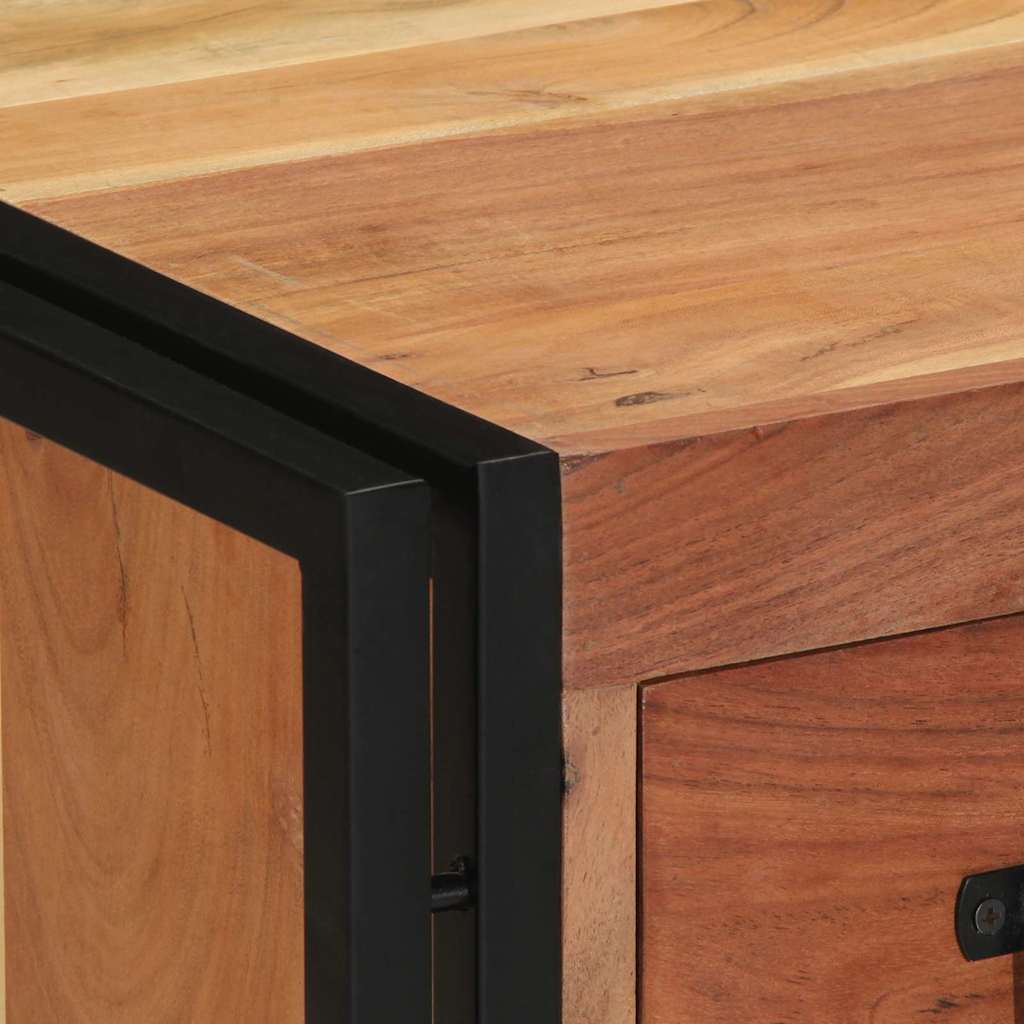Nightstand Brown 40 X 40 X 59 Cm Solid Acacia Wood