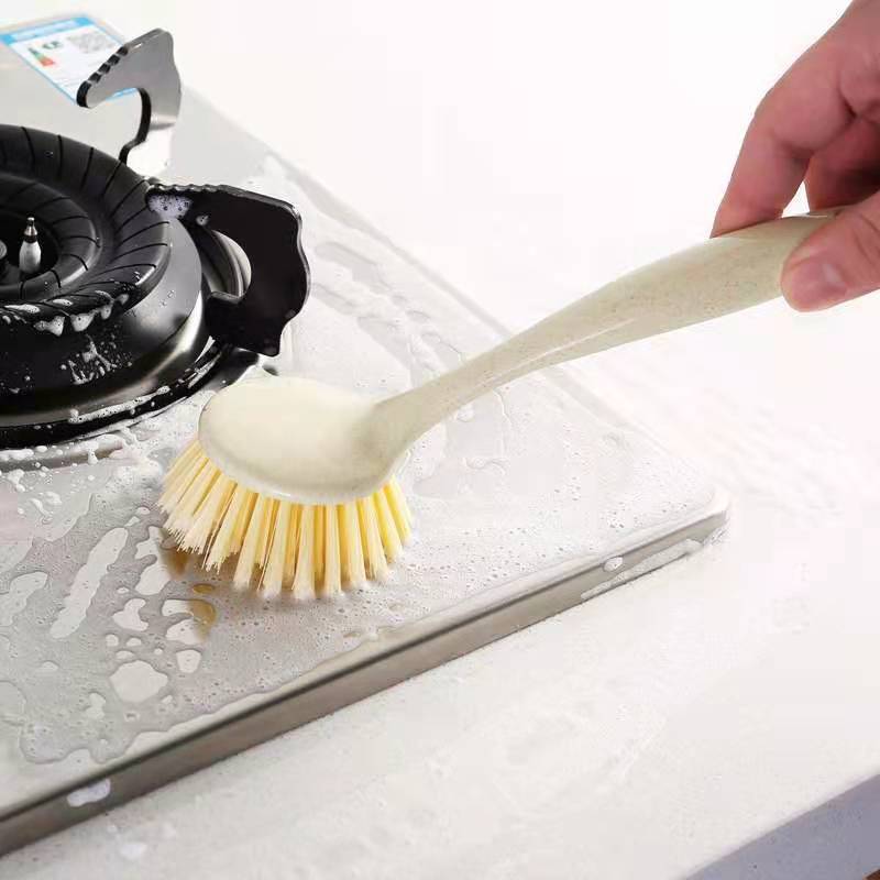 Long Handle Pan Pot Brush Sink Dish Bowl Washing Cleaning Brush Multifunctional Practical Stain Removal Kitchen Cleaning Tools