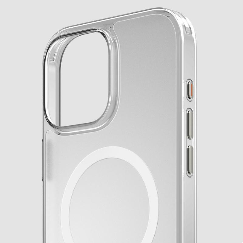 Advanced Matte Magsafe Phone Case, Suitable for iPhone16 Plus/16/15/14/13 Pro Max AI Button Anti Drop Transparent Magnetic Case