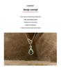 Chinese-Style Emerald Gourd Pendant with Imitation Gold and Diamante Inlay Clavicle Chain for Women