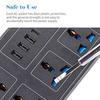 Power Strip With 6 AC Sockets & 3 USB 1 Type C Port 6FT Extension Cord Surge Protector for Home