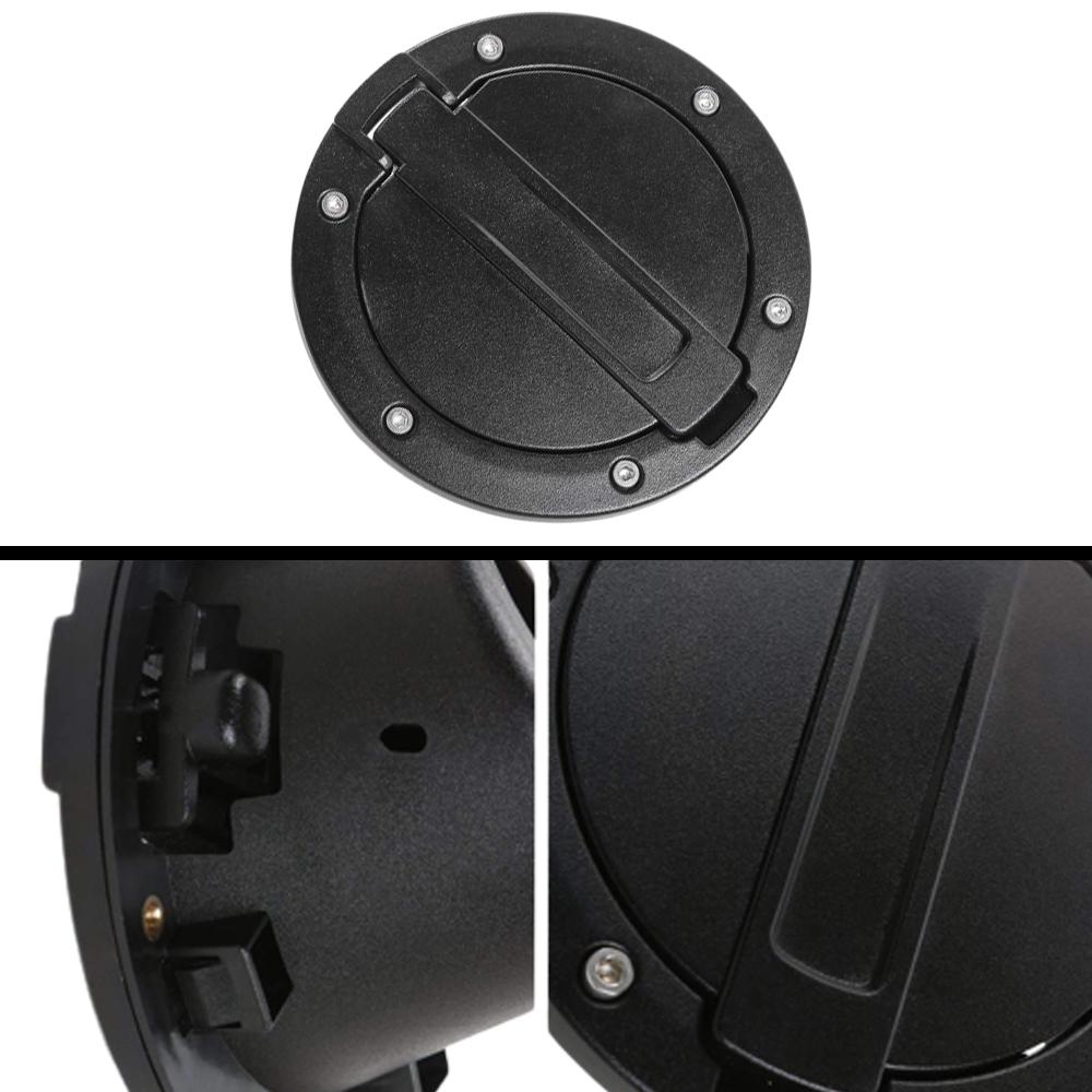 Aluminium Car Gas Cap Fuel Filler Tank Cover For Jeep Wrangler JK JKU 2/4Doors 2007 2008 2009 2010 2011 2012 2013 2014 2015-2018