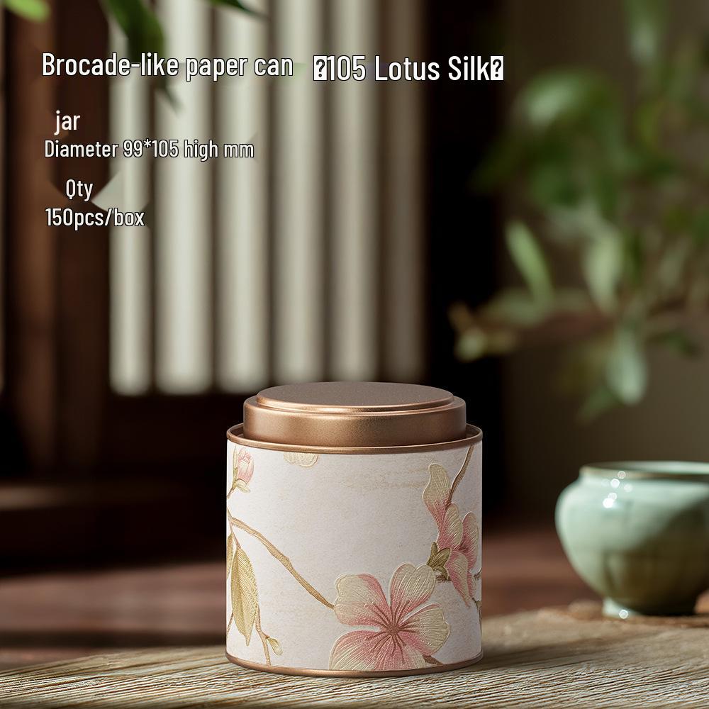 Round Tea Packaging Box for Jasmine, Green, Maojian & Oolong Tea
