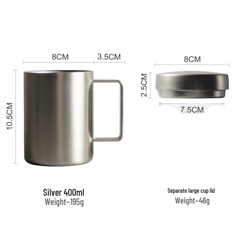 DM 316 Edelstahl Lebensmittelqualität Becher mit Deckel