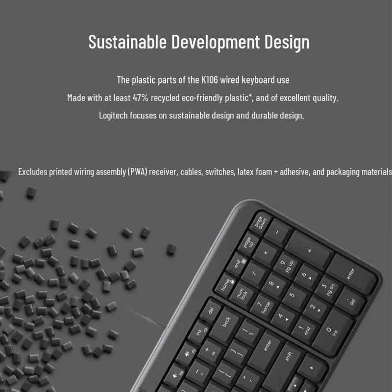 Logitech K106 Wired Keyboard Combo
