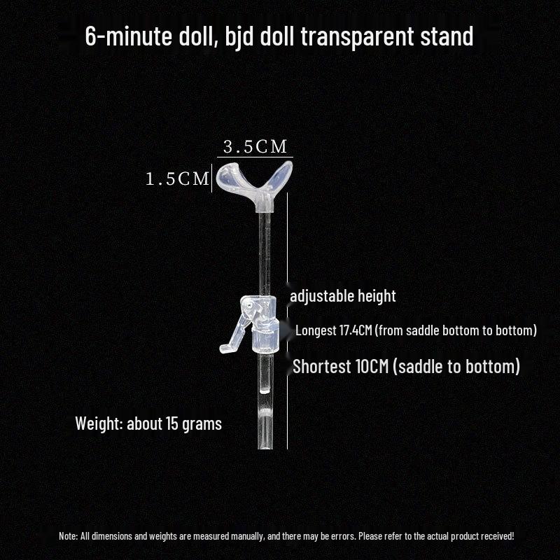 Adjustable Stainless Steel Doll Stand for 30cm To 60cm BJD Dolls with Multiple Support Points